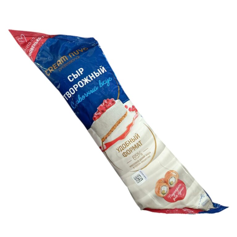 Сыр творожный Professional 65% Cream Nuvo 0,8 кг (Рукав) (0°С) М 1/10