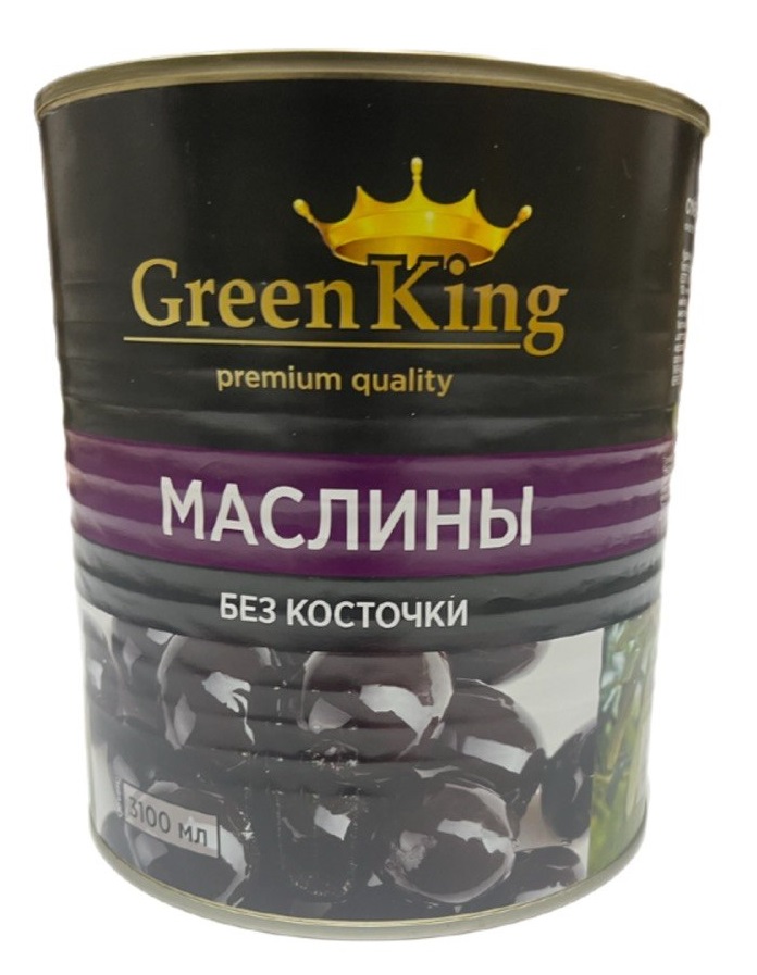 МАСЛИНЫ Черные Green King б/к 3100 гр (+18°С)