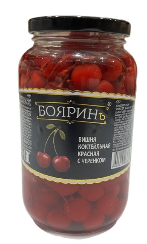 Вишня коктейльная Бояринъ 720мл 1/12