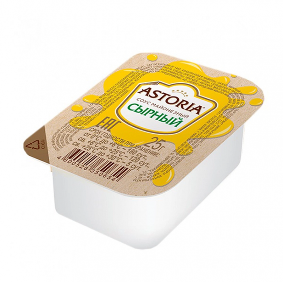Астория соус дип Сырный 42% PRO 125шт*25г (0°С)