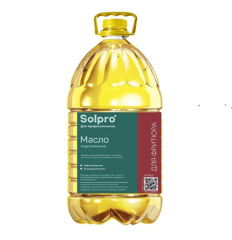 МАСЛО фритюрное "Solpro" 5л. (+18°С) 1/3
